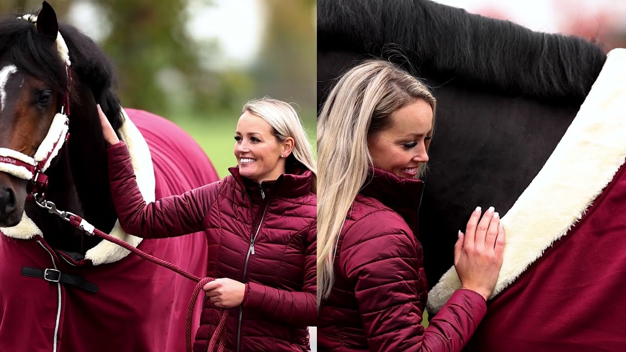 Equestrian Stockholm Dressurunderlag Bordeaux Cob 152340609 01