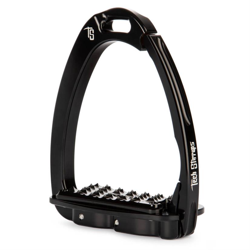 Tech Stirrups Venice Sloped Evo spring stigbøjle | Sort str. 38+