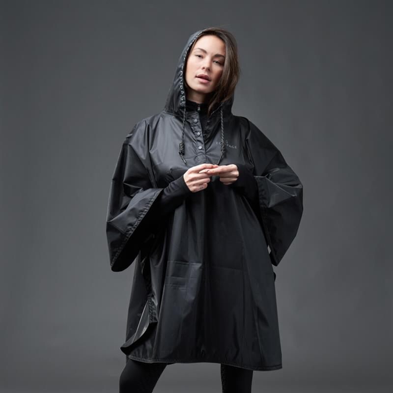 Equipage Lala regn poncho | Sort