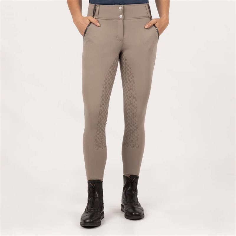 BR Carla dame ridebukser m. fuld grip | Driftwood