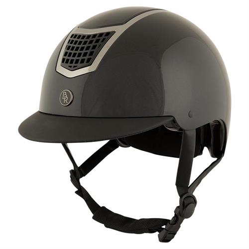 BR Lambda Glossy Ridehjelm | Sort & gunmetal