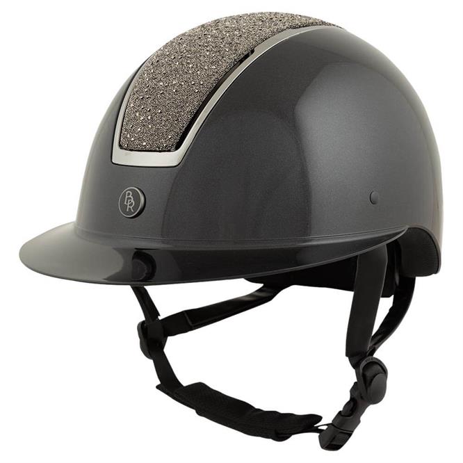 BR Omega glamourous ridehjelm glossy | Sort & gunmetal