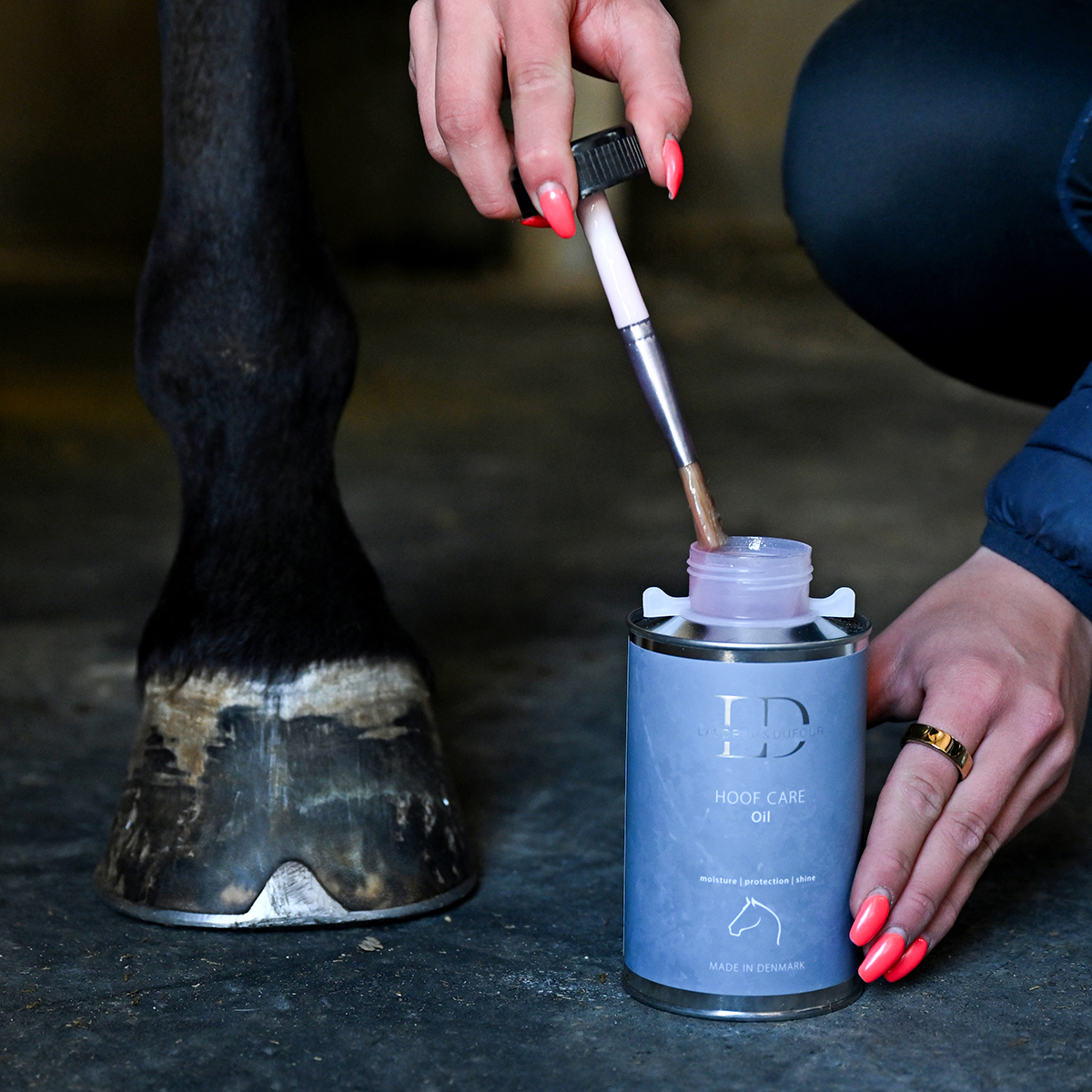L&D Hoof Care Oil til hest 01