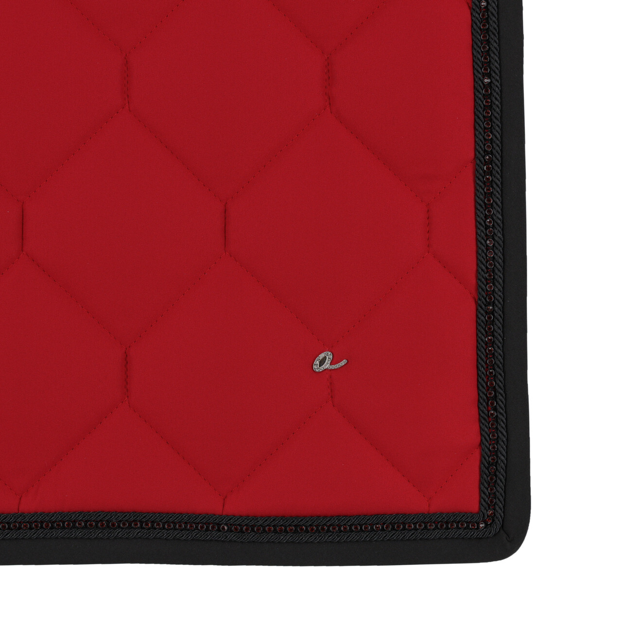QHP Oakleigh dressur sadelunderlag Sunset Red 01