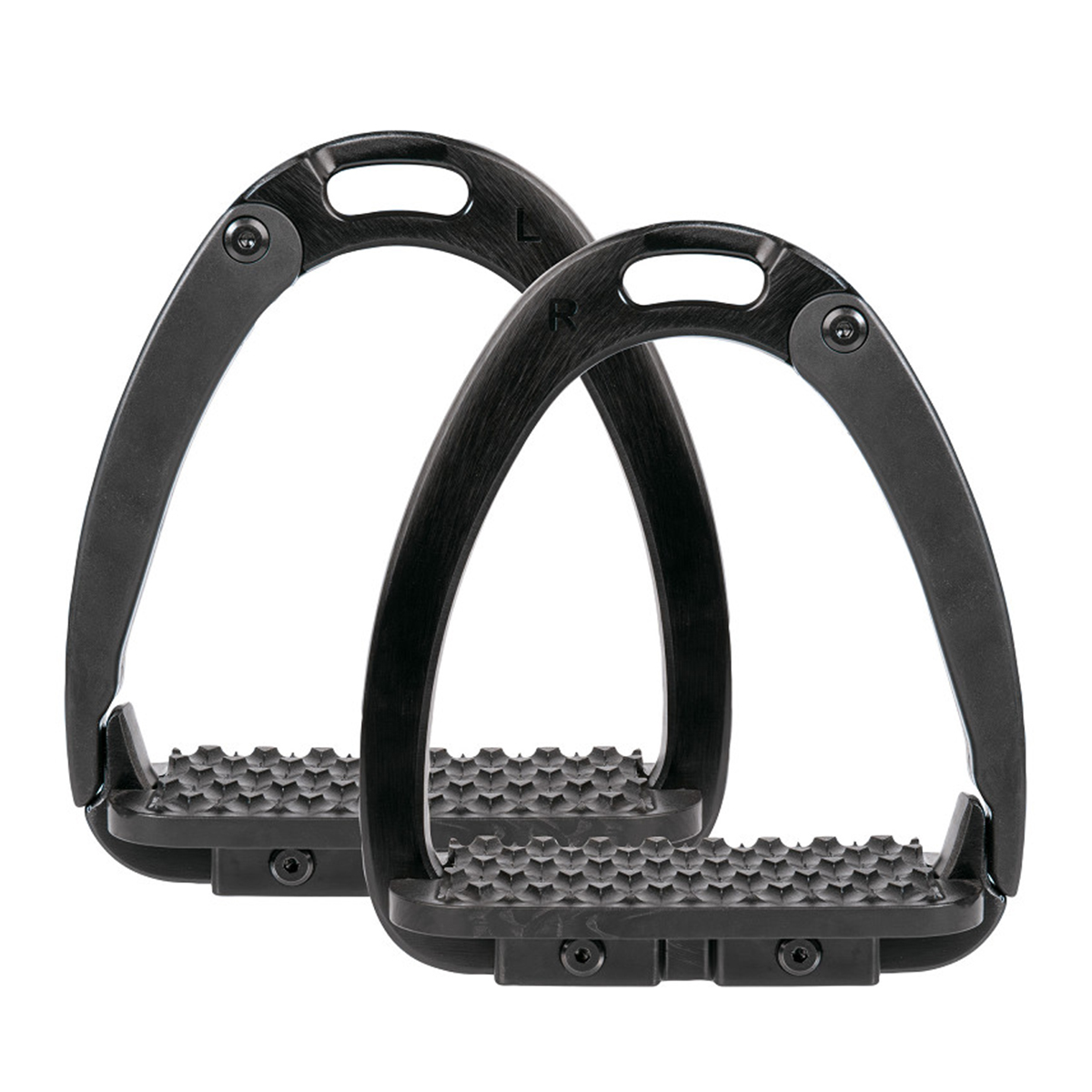 Harrys Horse Sikkerheds stigbøjler | Sort 12 cm