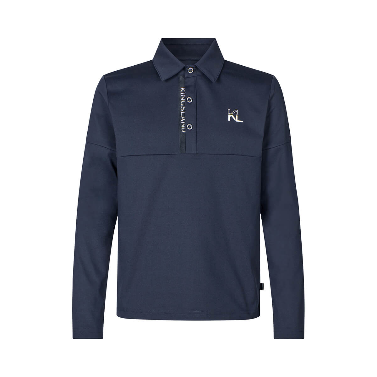 Kingsland Viktor langærmet Juniorpolo | Navy