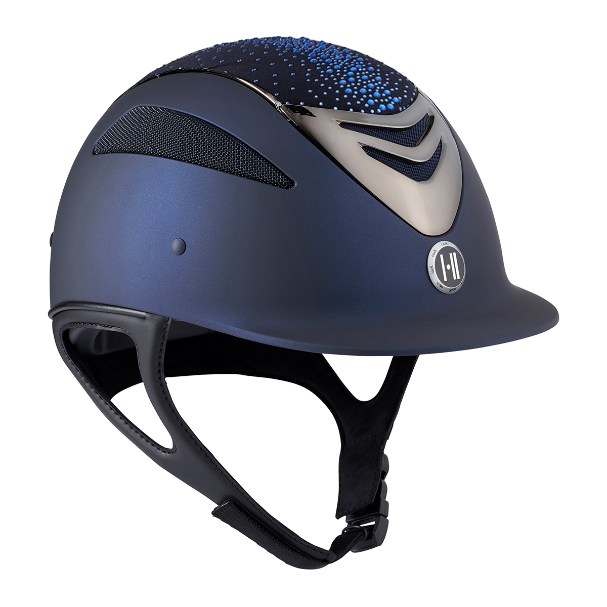 OneK Defender Pro ridehjelm matt | Navy shine chrome str. 1