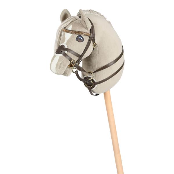 01 26100034 01 Cheval Roi Mexikansk Trense Brun med guld bid champagne sten