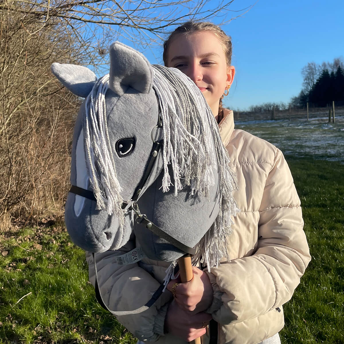 Kinnerups Silver Starlight Graa kaephest 01