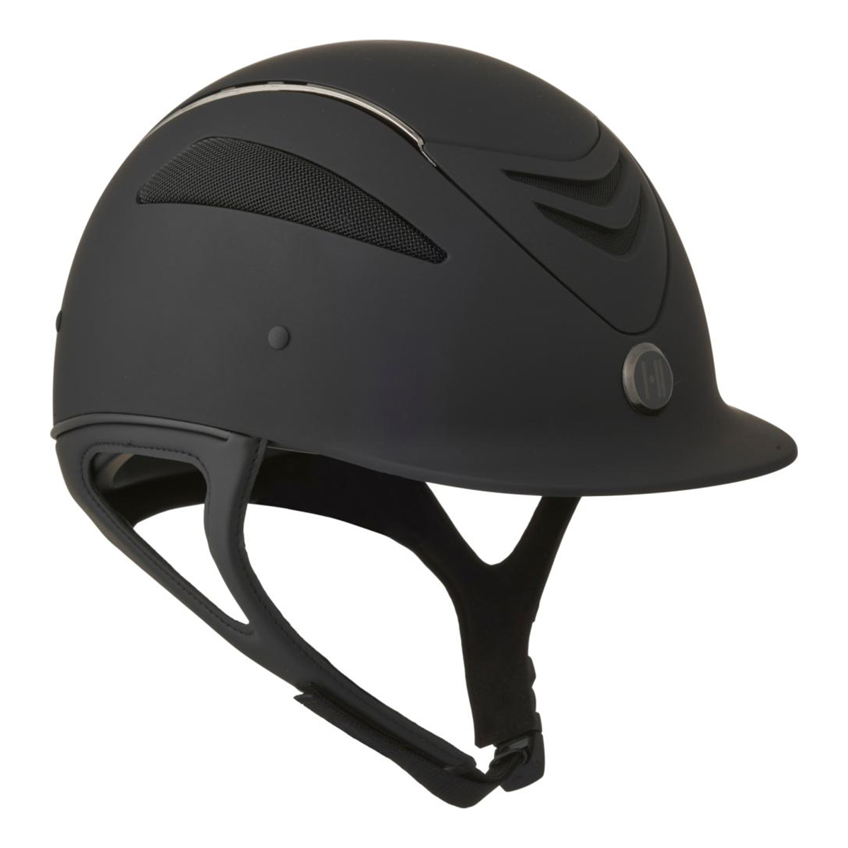 OneK Defender Pro ridehjelm matt | Sort m. chrome pipe str. 0