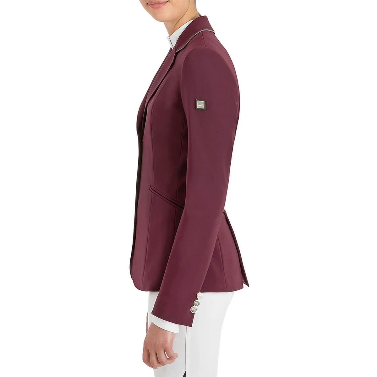 Equiline Gwentyg staevnejakke plum 01