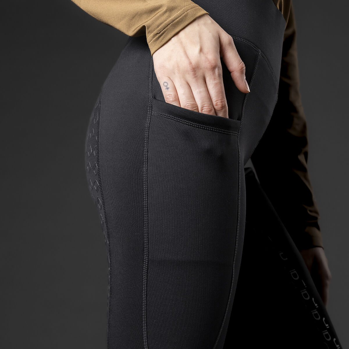 Equipage Safina Vinter ridetights fullgrip Sort V 104561001 01