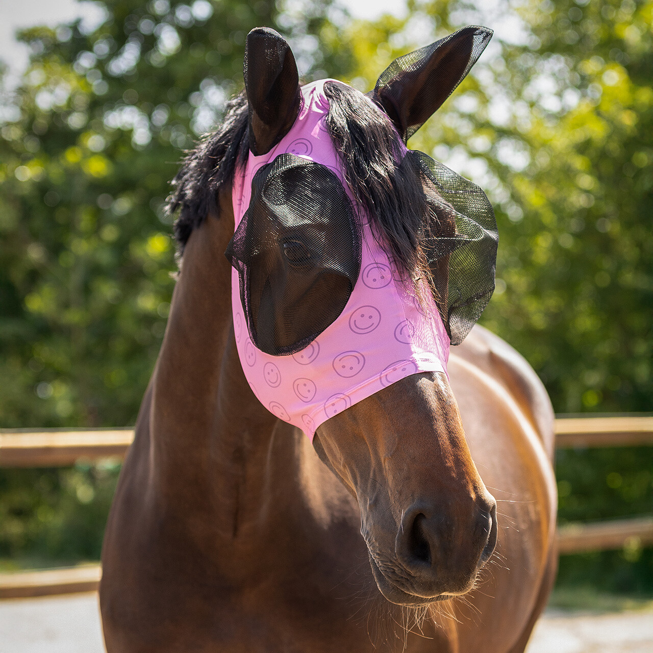 QHP Super bug fluemaske Cheery pink 01