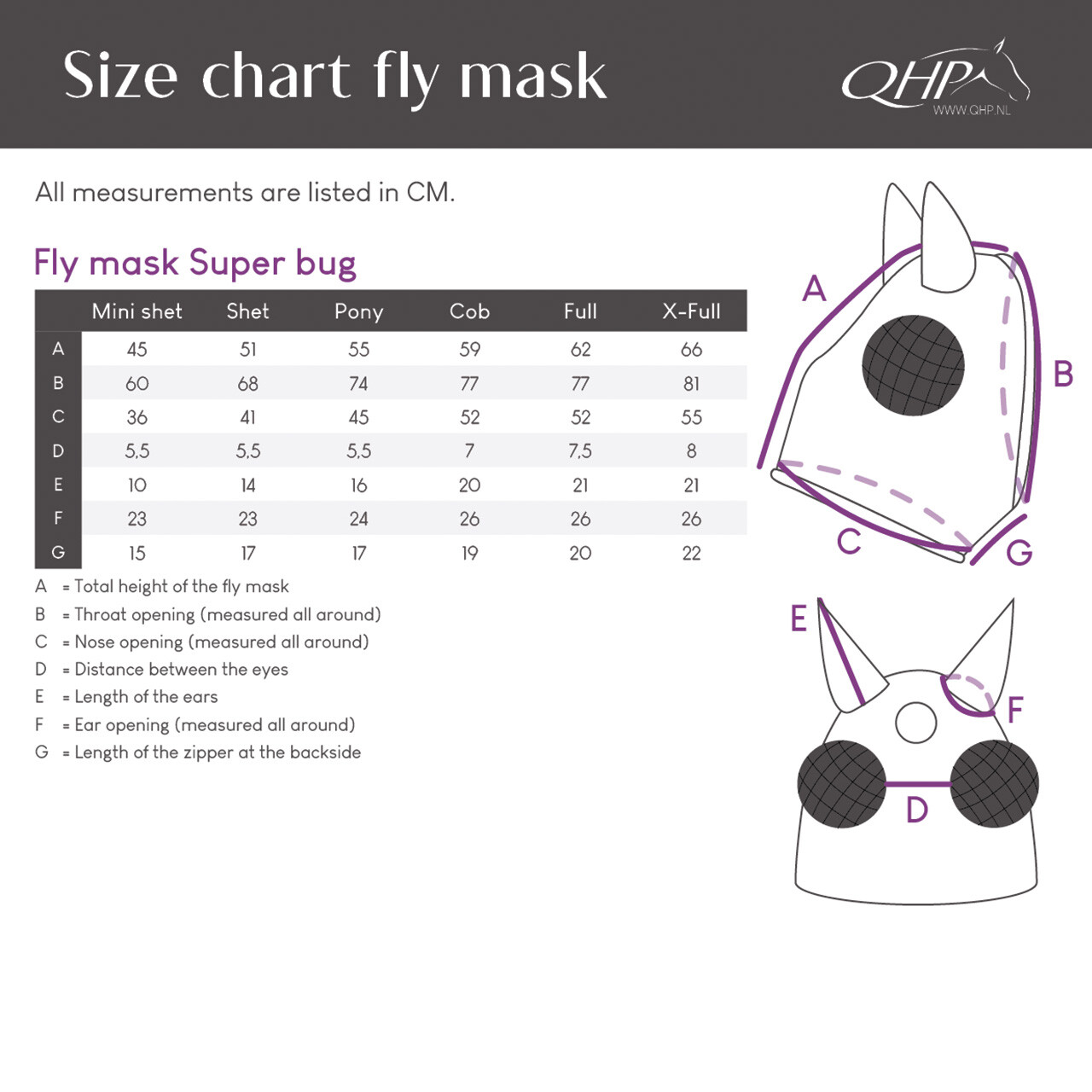 QHP Super bug fluemaske Unicorn 01