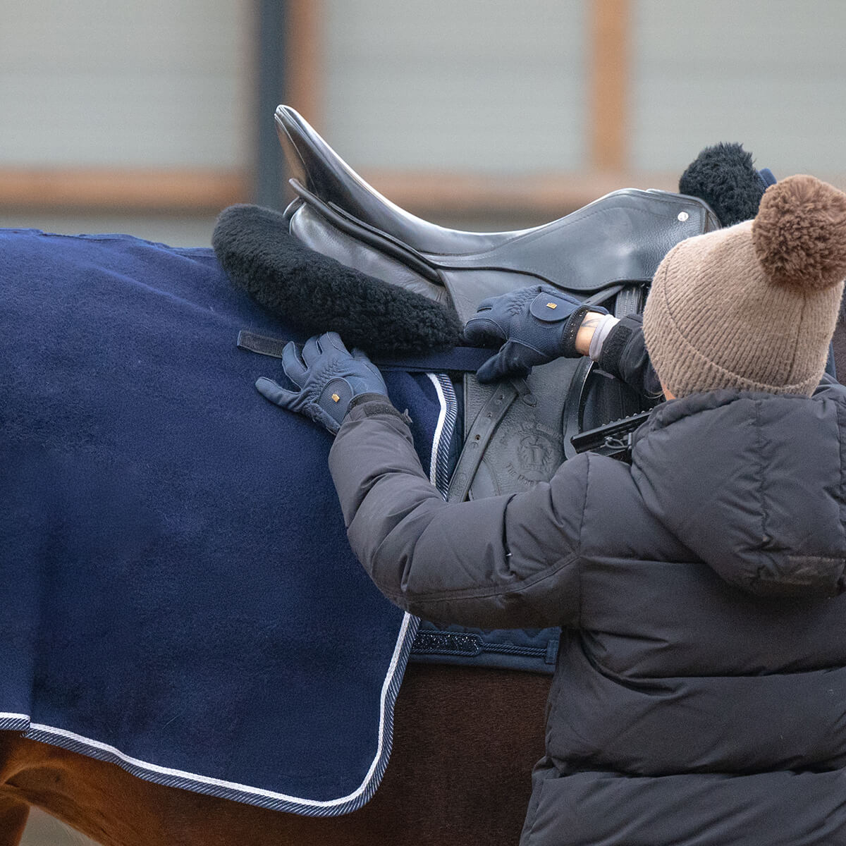 kinnerup uld lændetæppe navy 01 V 152330484