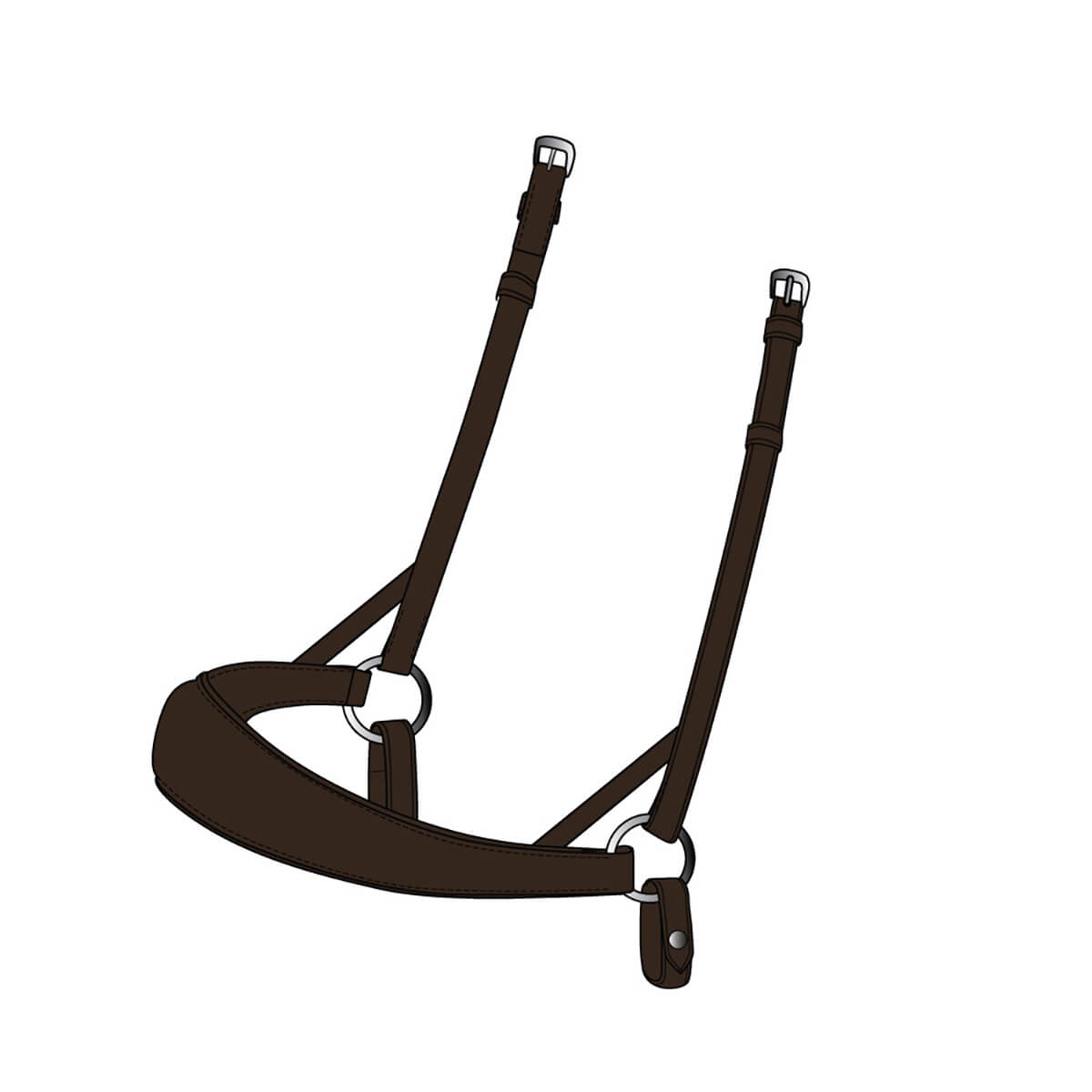 CATAGO Gentle Bridle næsebånd til trense | Brun