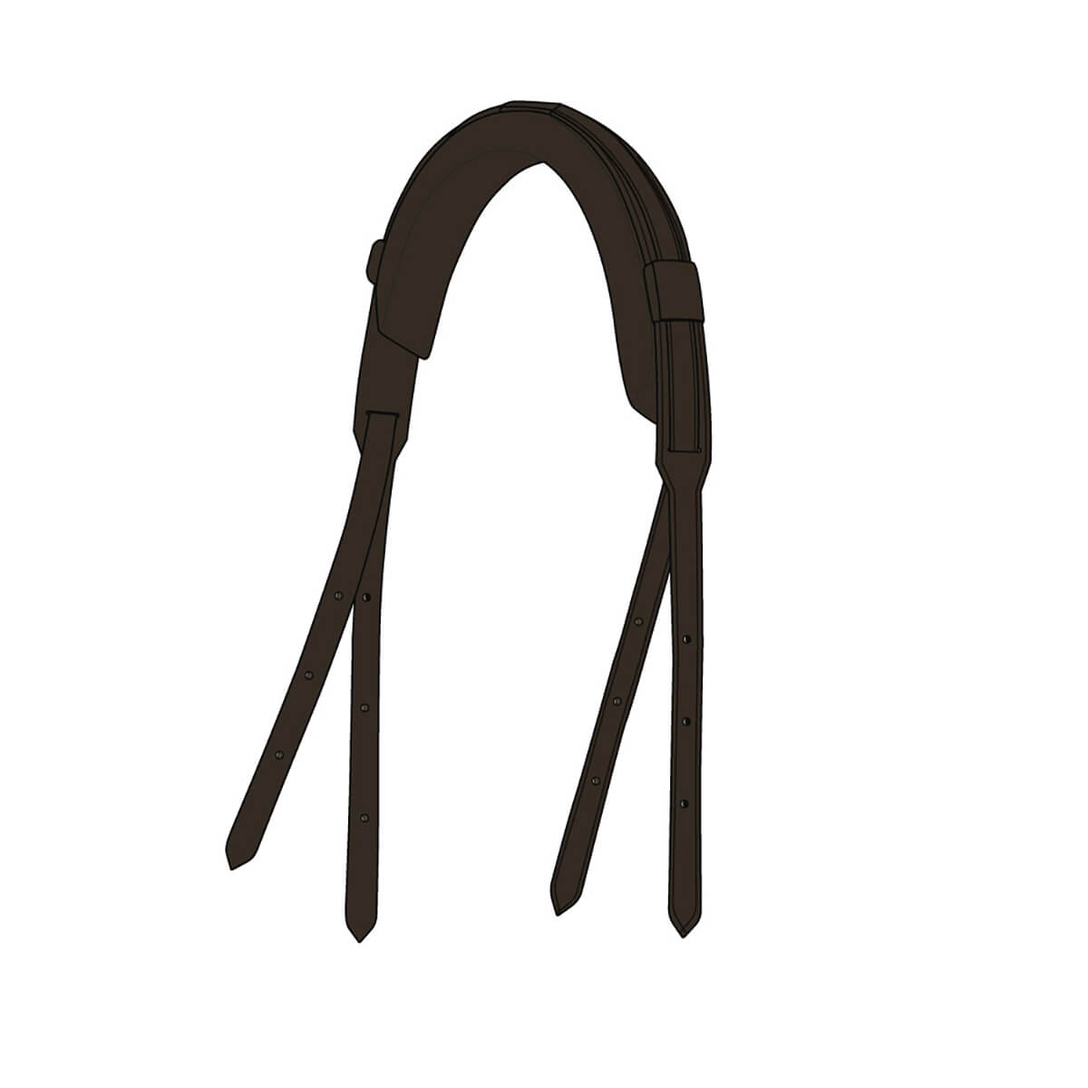 CATAGO Gentle Bridle nakkerem til trense | Brun