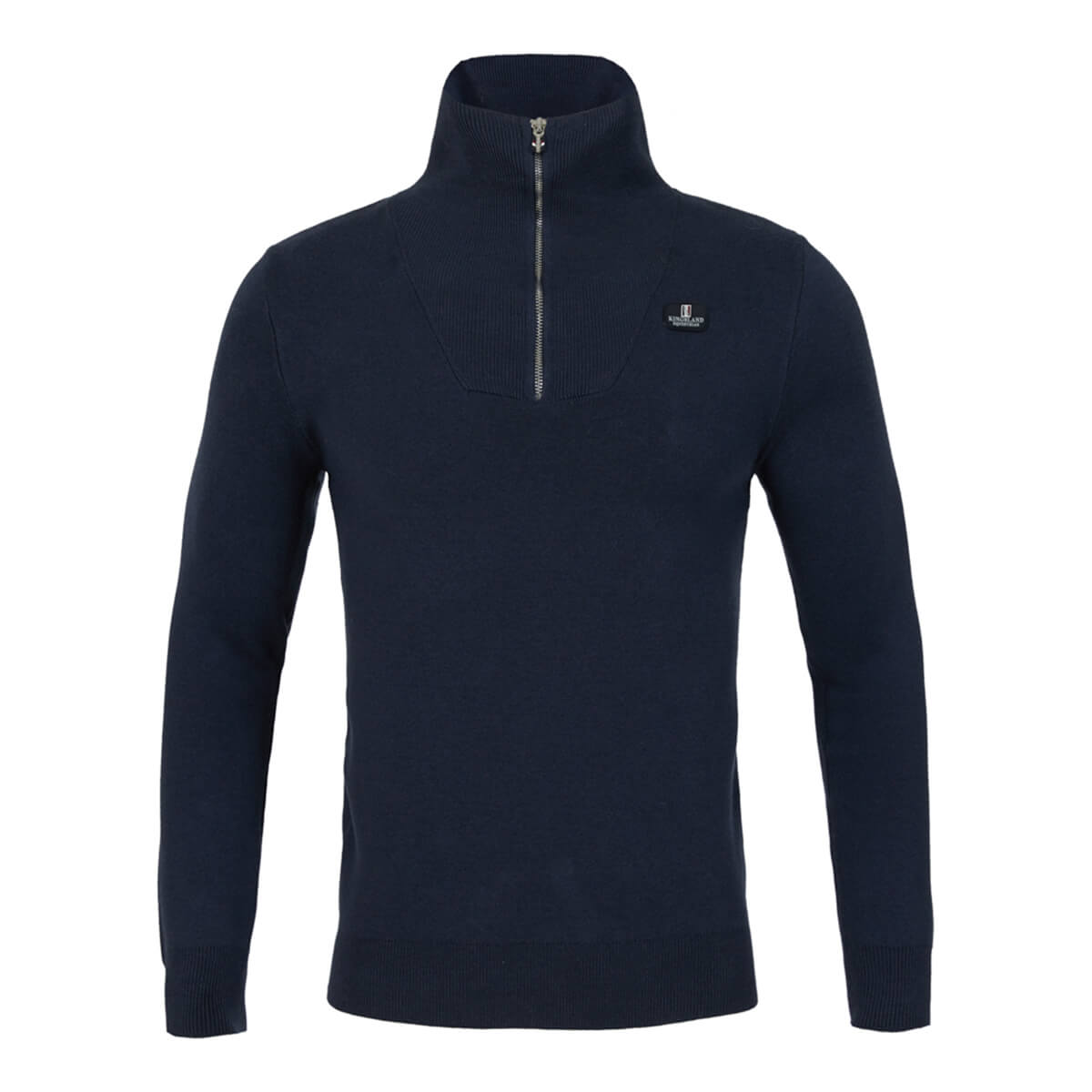 Kingsland Herre sweater m. lynlås | Navy