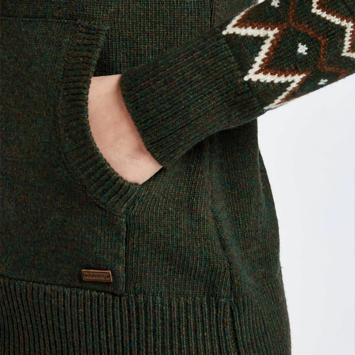 dubarry balbriggan cardigan med lynlås olive V 160100565 01