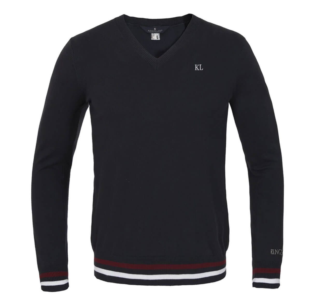 Kingsland Classic Herre strik pullover m. v-hals | Navy