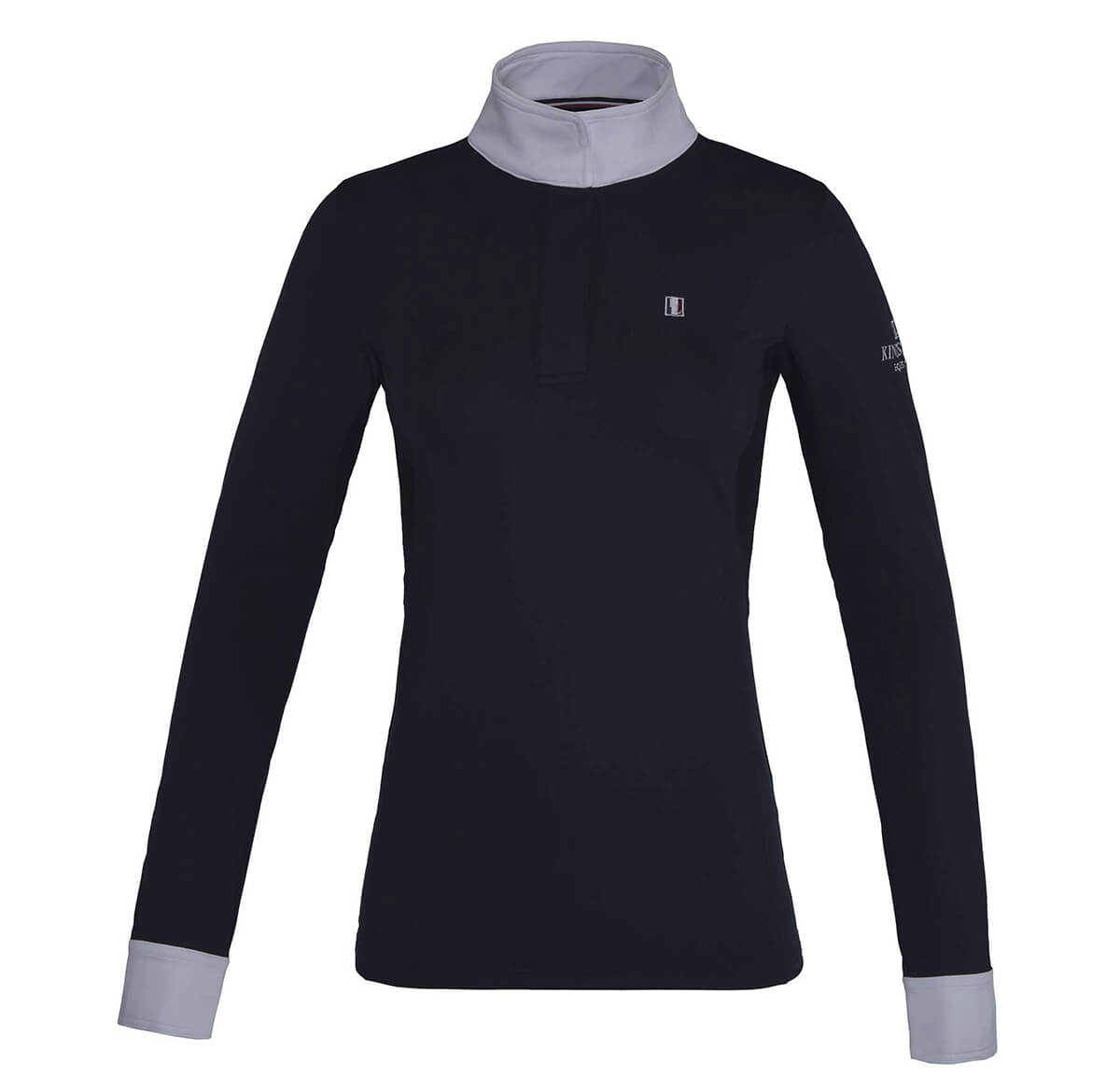 Kingsland Classic Dame langærmet stævnebluse | Navy