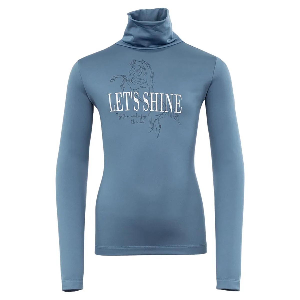 BR 4-EH Bibi Rullekrave Bluse | Stellar lys blå