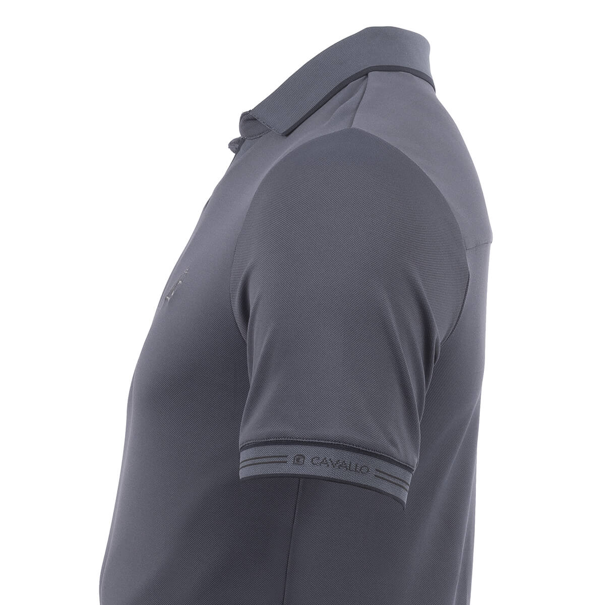 01 Cavallo Frido herre poloshirt i shadow grey