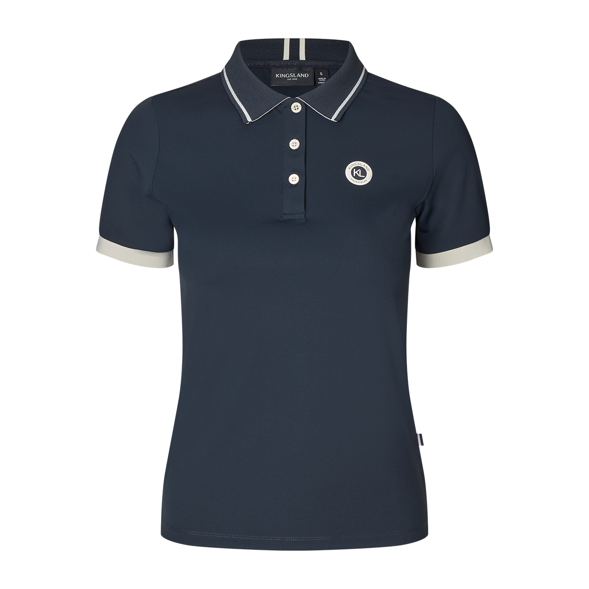 Kingsland Laura dame polo navy 01