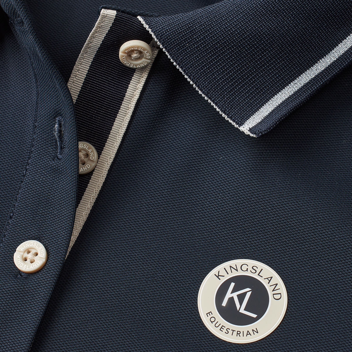 Kingsland Laura dame polo navy 01