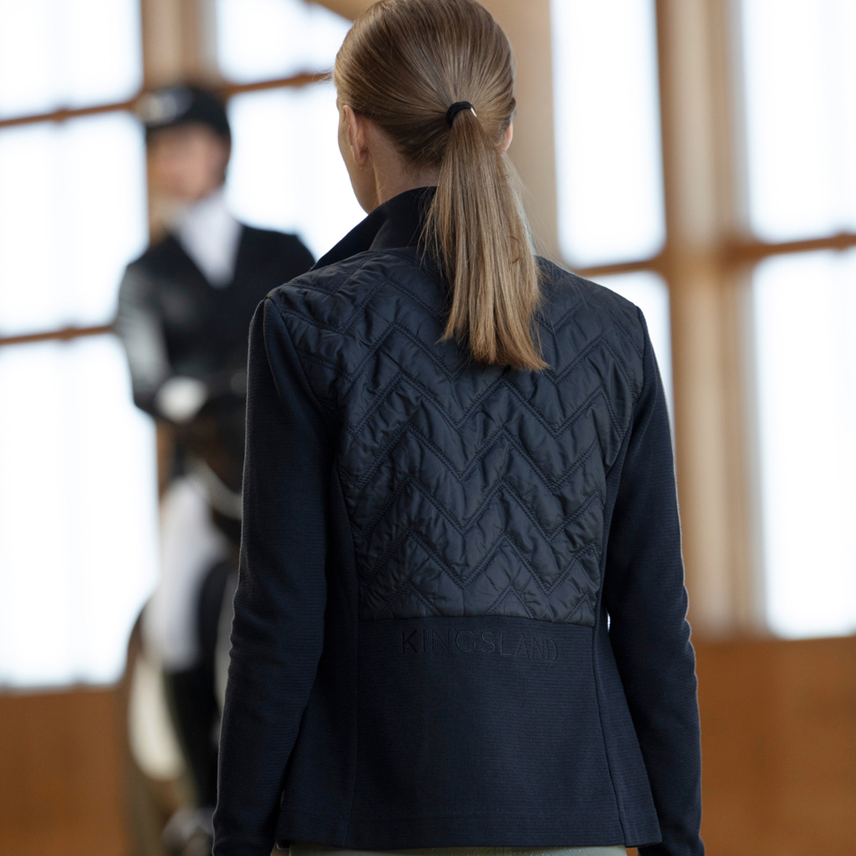 Kingsland Leighton dame hybridjakke Navy 01