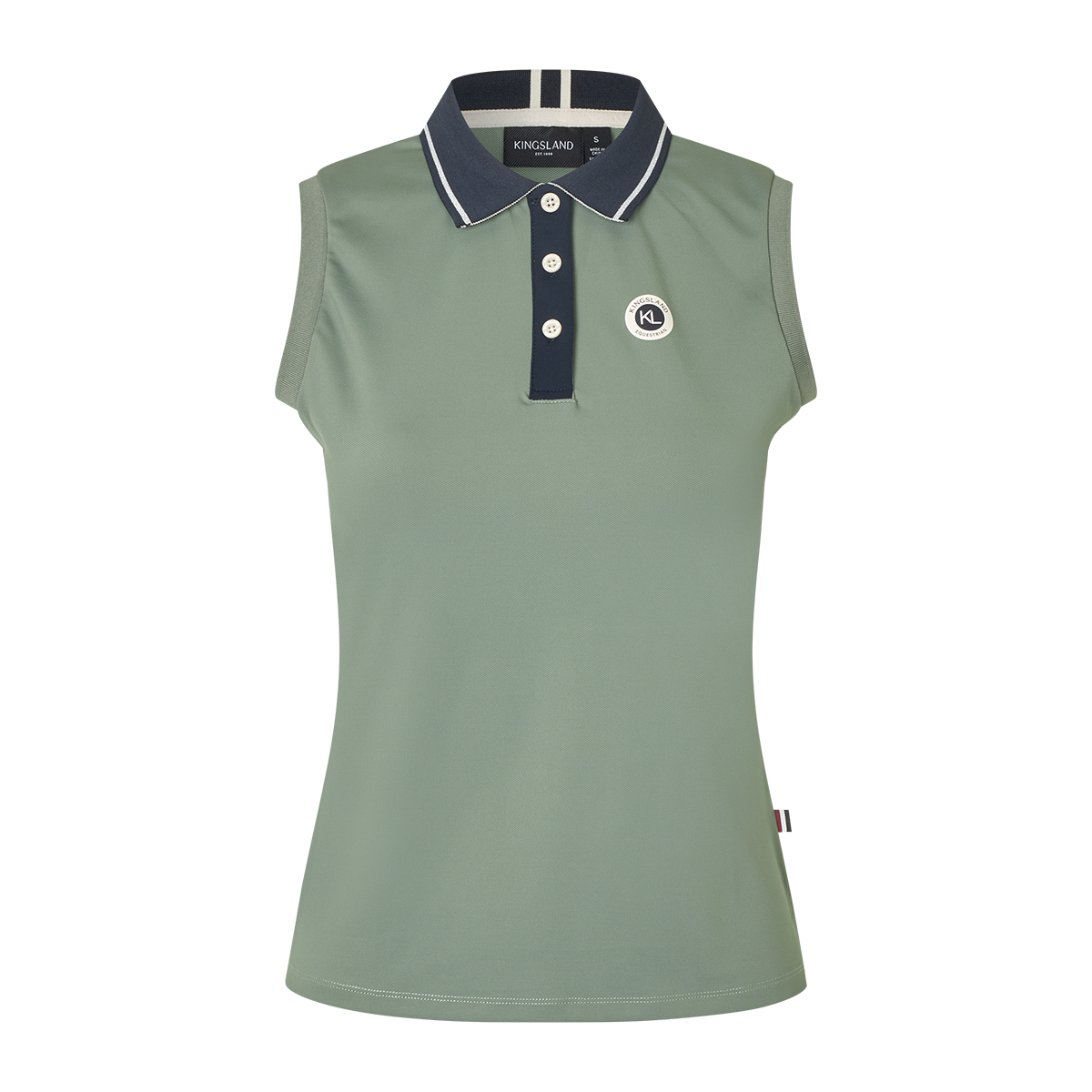 Kingsland Laura dame polo agave green 01