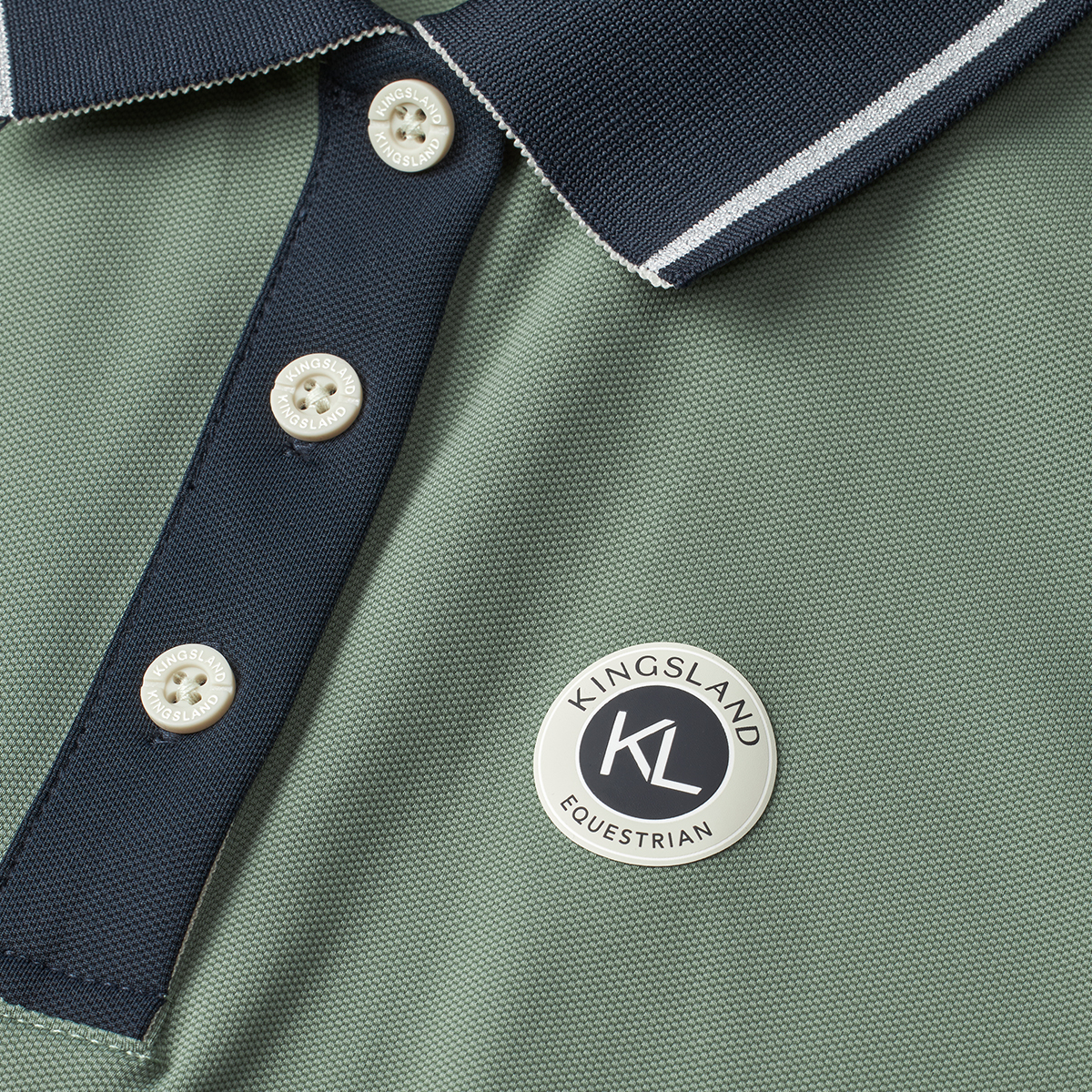 Kingsland Laura dame polo agave green 01