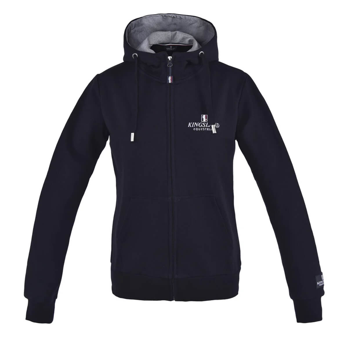 Kingsland Classic Unisex lynlås hoodie | Navy