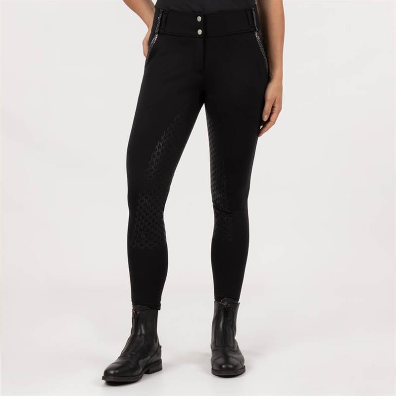 BR Carla dame ridebukser m. fuld grip | Sort
