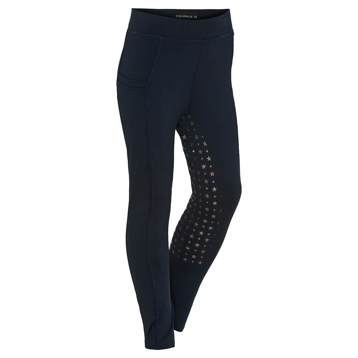 Equipage Molly glitter fuld-grip børnetights | Navy