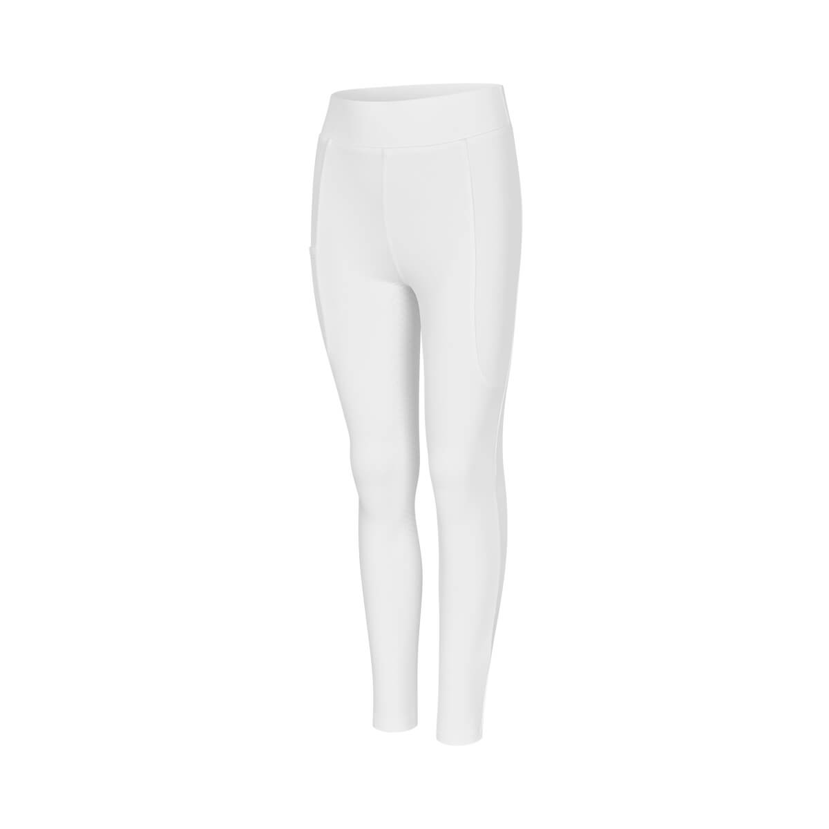 Kingsland melody junior vinter ridetights med foer fullgrip hvid V 16372704 01