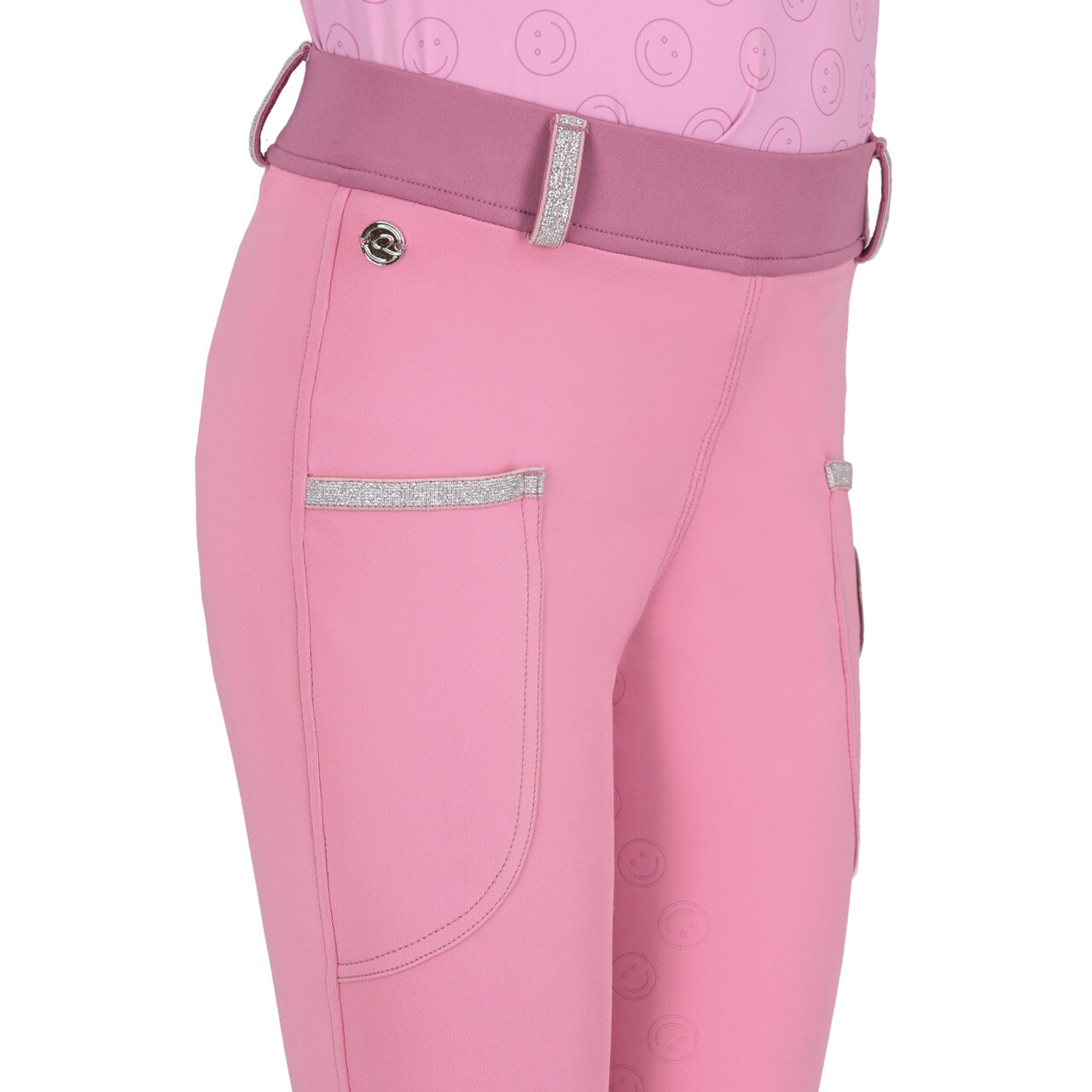 QHP Rosalynn tights full grip Cherry pink 00