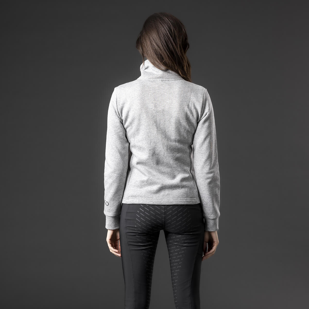 CATAGO Benja zip cardigan Graa Melange V 300011018 01