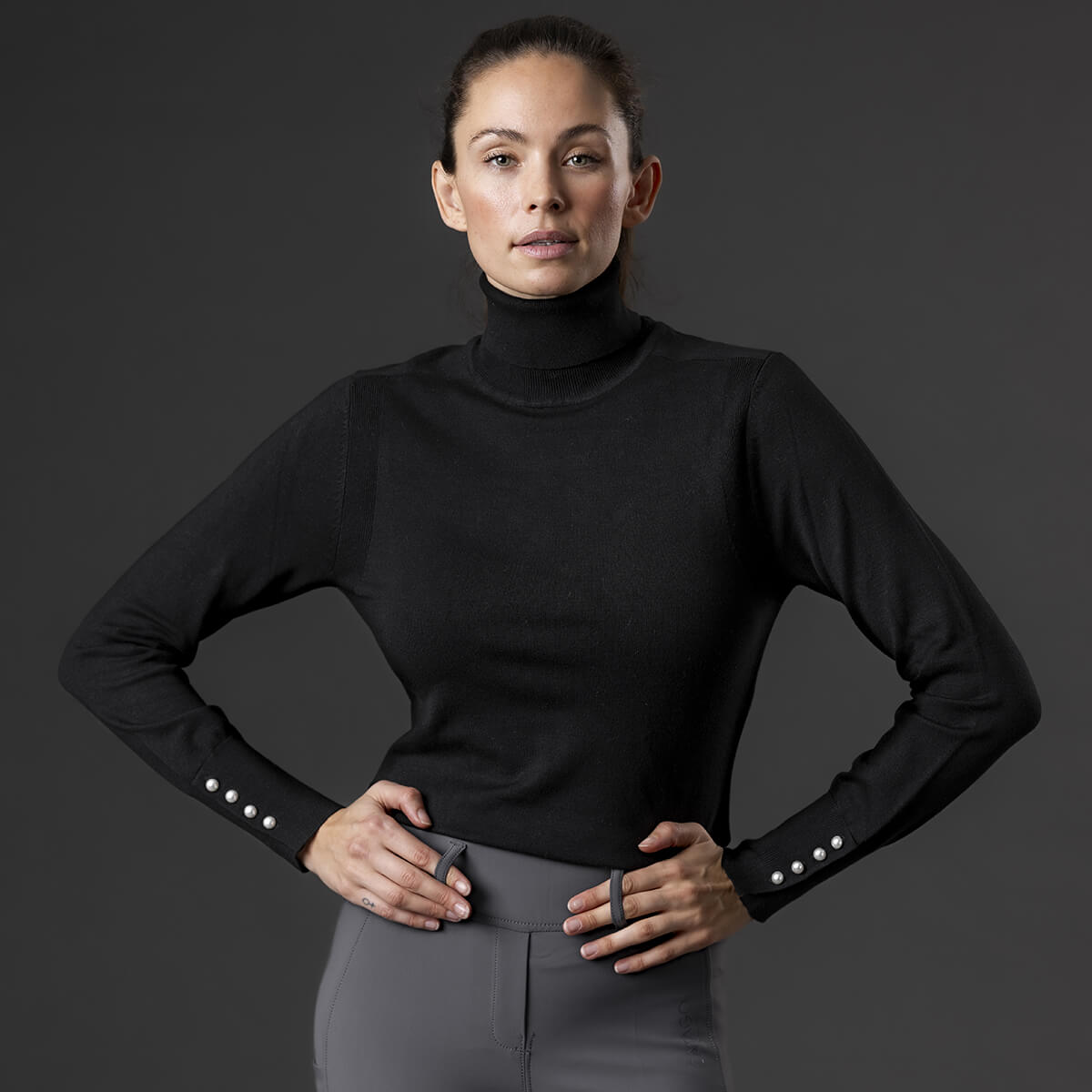CATAGO Bash rullekrave pullover Sort V 300151001 01
