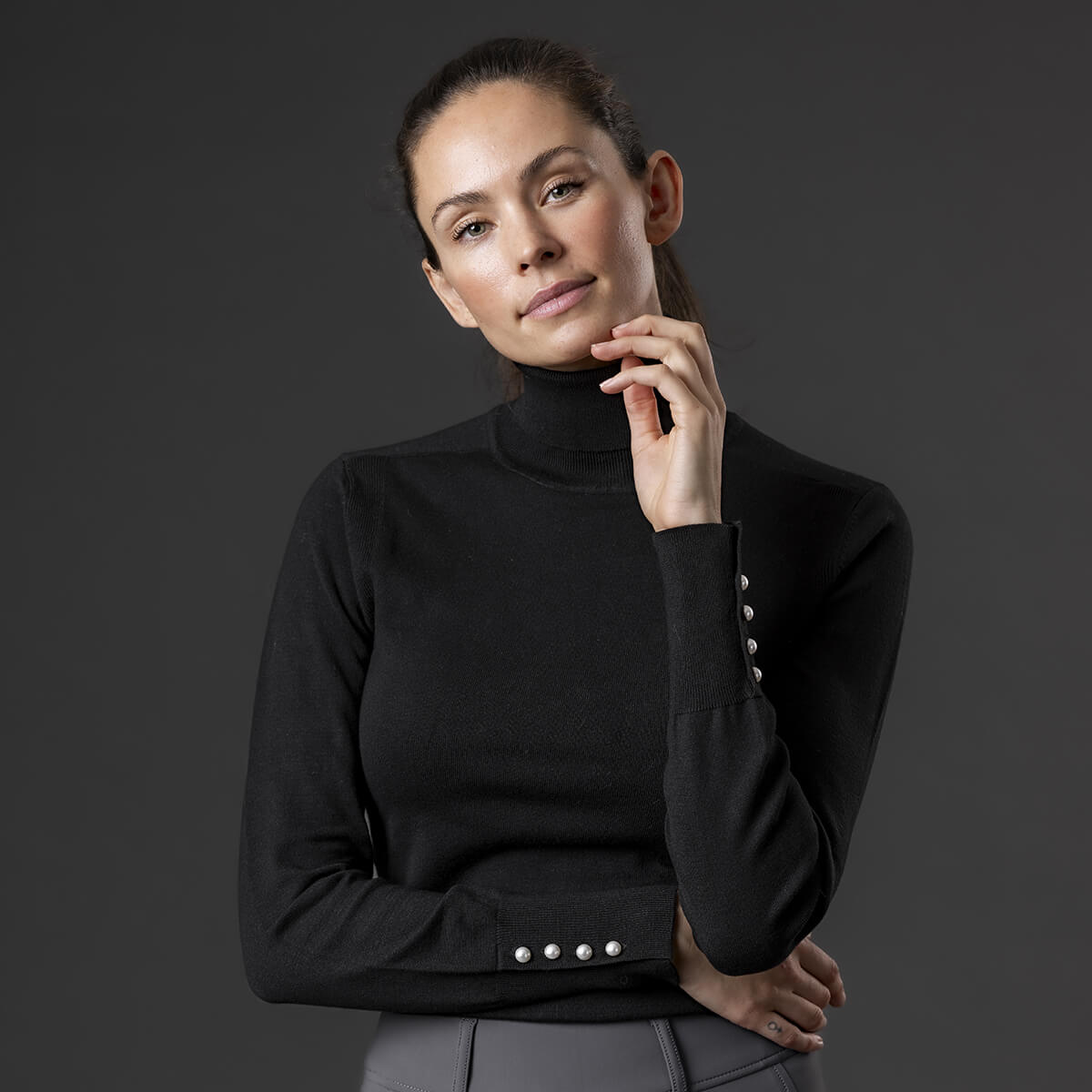 CATAGO Bash rullekrave pullover Sort V 300151001 01