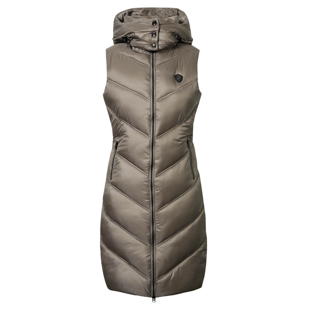 Covalliero lang ridevest | Taupe