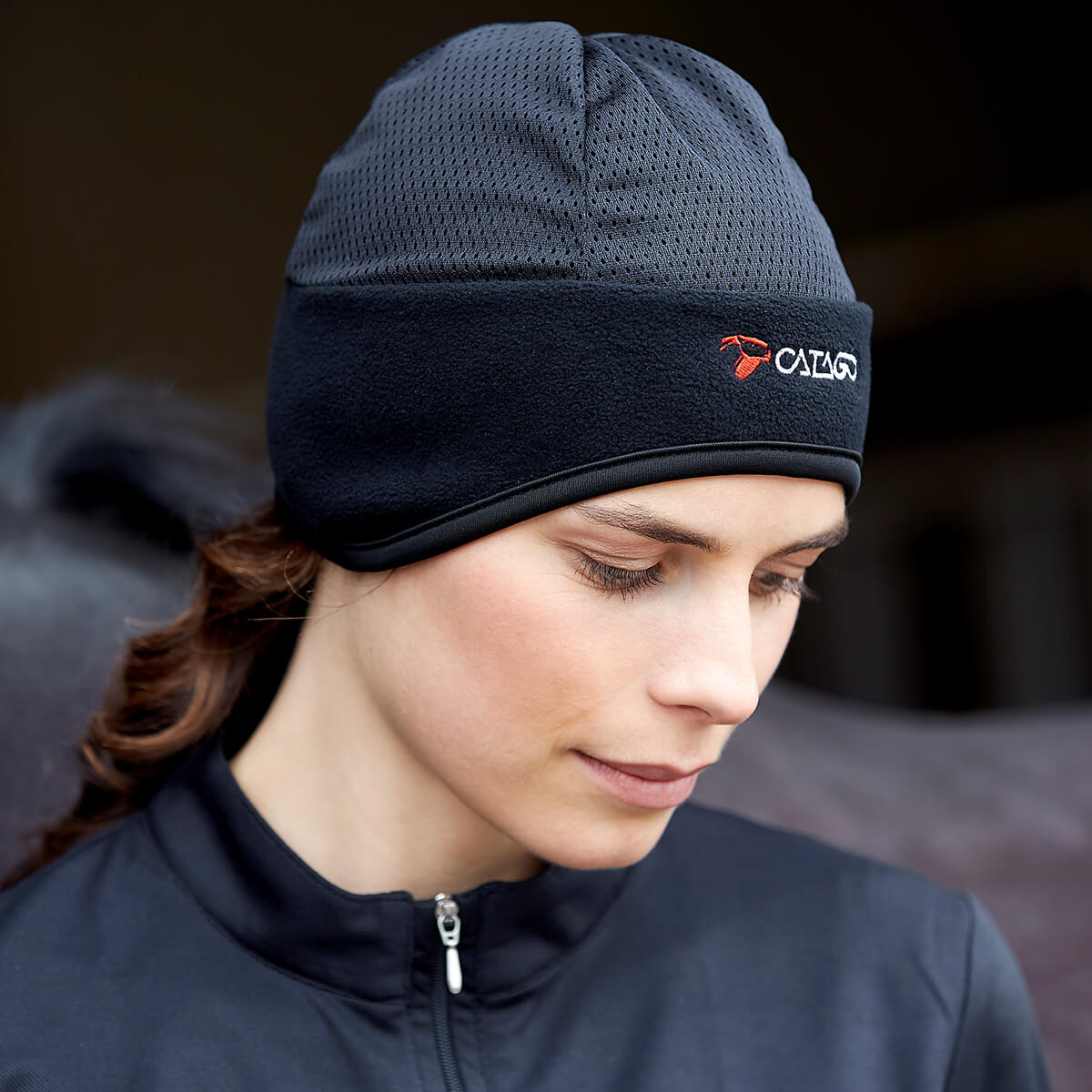 CATAGO FIR TECH Fleecepandebaand sort 01
