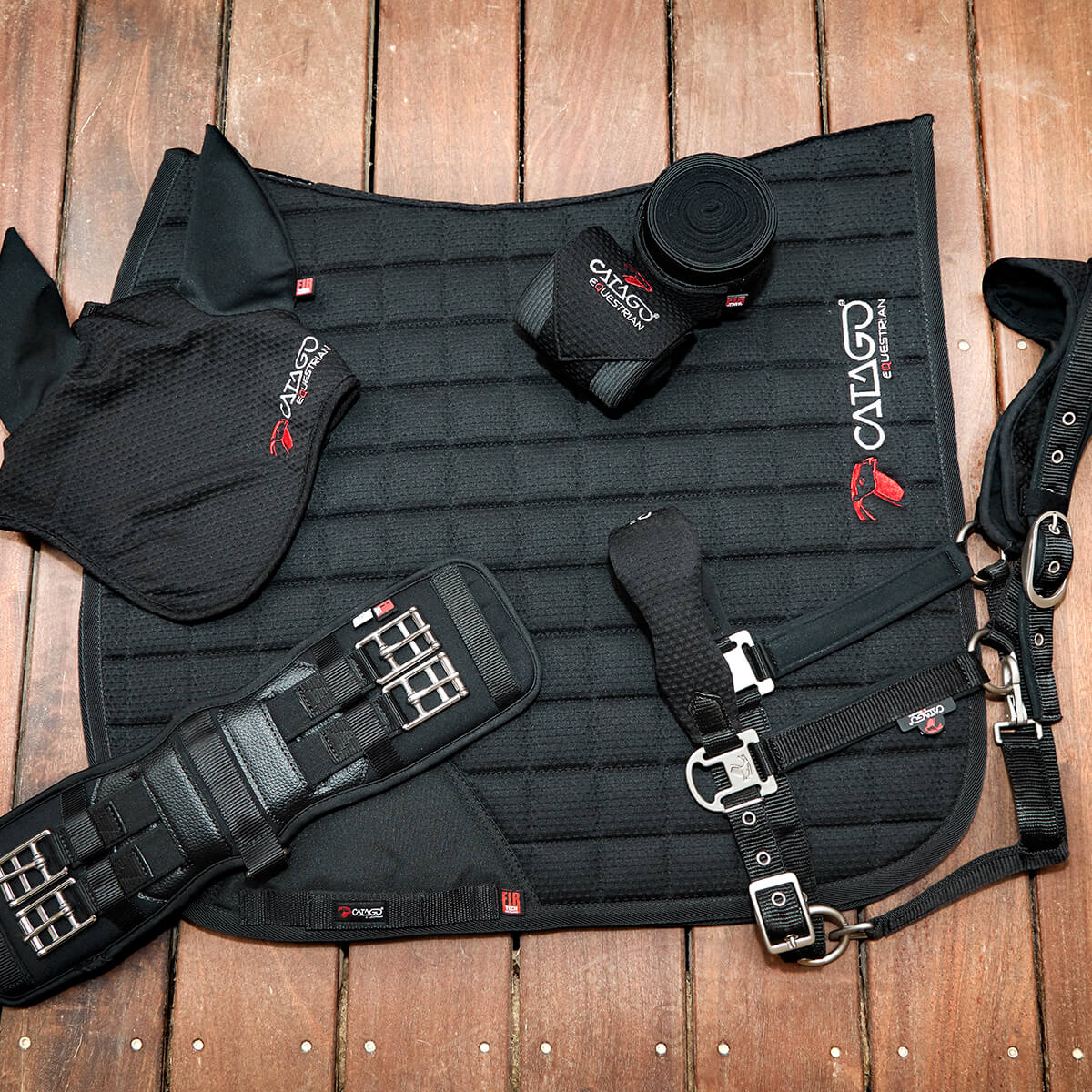 CATAGOFIR Tech Memoryfoamdressurgjord Sort 01